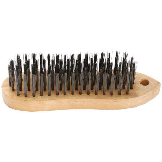 Wire Hand Block Brush Wood Handle Rectangular